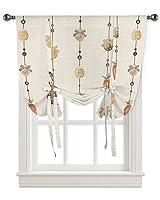 Algopix Similar Product 4 - Easter Egg Rabbit Tie Up Curtain for