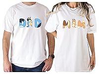 Algopix Similar Product 18 - Bluey Dad Mom Shirt Family Matching