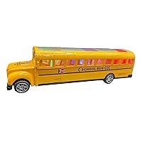 Algopix Similar Product 8 - Yellow Toy School Bus Toy with Flashing