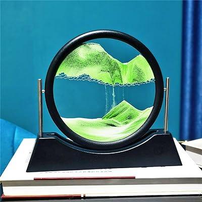 Best Deal for 360° Rotating Dynamic Sand Painting, Glass Crafts ABS