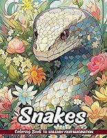 Algopix Similar Product 6 - Snakes Coloring Book Slithering