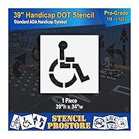 Algopix Similar Product 17 - Parking Lot Stencils  39 in  HANDICAP