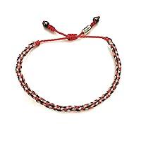 Algopix Similar Product 3 - Nautical Sailor Rope Bracelet Pink Navy