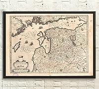 Algopix Similar Product 16 - Map Livonia 1640  Baltic State Map