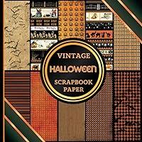 Algopix Similar Product 7 - Vintage Halloween Scrapbook Paper