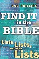 Algopix Similar Product 2 - Find It in the Bible Lists Lists and