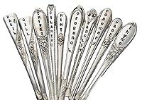 Algopix Similar Product 19 - Herb Markers Set of 10 Silver Plate