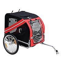 Algopix Similar Product 4 - Aosom Dog Bike Trailer Pet Cart Bicycle