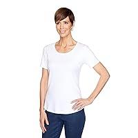 Algopix Similar Product 9 - Ruby Rd. Women's Tshirt, White, M