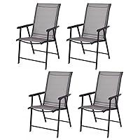 Algopix Similar Product 3 - Giantex Set of 4 Patio Chairs Outdoor