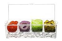 Algopix Similar Product 12 - Oaklyn Large Clear Condiment Server