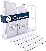 Algopix Similar Product 15 - 60 Plastic Collar Stays for Mens Dress