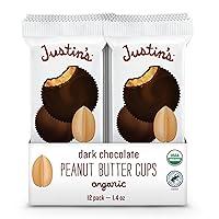 Algopix Similar Product 6 - JUSTINS Organic Dark Chocolate Peanut