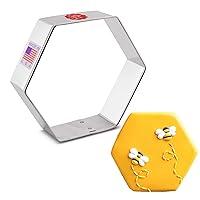 Algopix Similar Product 15 - Hexagon Cookie Cutter 35 Made in USA