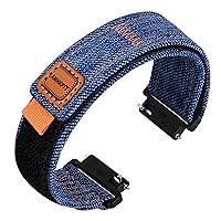 Algopix Similar Product 1 - ANNEFIT Canvas Watch Band 16mm Denim