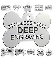 Algopix Similar Product 11 - Pawsitively Pet Tags Stainless Steel