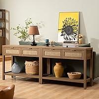 Algopix Similar Product 2 - SICOTAS Console Table Set of 2  Boho