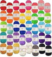 Algopix Similar Product 9 - 40 Assorted Colors Acrylic Yarn Skeins