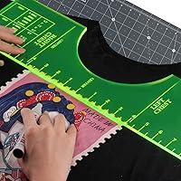 4PCS T-Shirt Alignment Ruler For Guiding T-Shirt Design Fashion Rulers With  Size Chart DIY