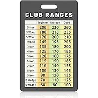 Algopix Similar Product 18 - Jemzio Golf Club Range Chart Card Easy
