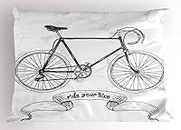 Algopix Similar Product 5 - Lunarable Bicycle Pillow Sham Ride