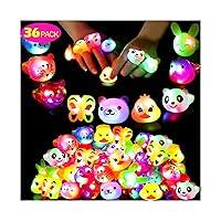 Algopix Similar Product 17 - Mikulala 36 Pack Light Up Rings Glow in