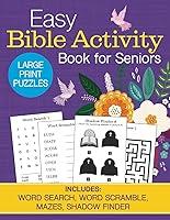 Algopix Similar Product 3 - Easy Bible Activity Book for Seniors