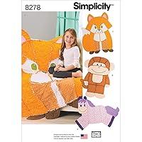 Algopix Similar Product 11 - Simplicity 8278 Kids Animal Rag Quilt