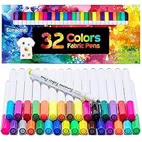 Algopix Similar Product 3 - sunacme Fabric Markers Pen 32 Colors