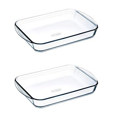 Heat Resistant Pyrex (borosilicate) Glass Rectangular Roaster