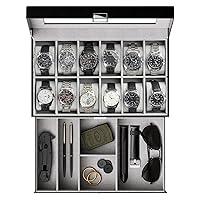 Algopix Similar Product 10 - ProCase Watch Box for Men 12 Slot Mens