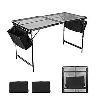 Algopix Similar Product 8 - Moosinily Camping Table 4FT Grill Table