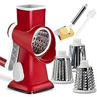 Algopix Similar Product 10 - KEOUKE Rotary Cheese Grater with Handle