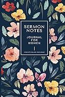 Algopix Similar Product 20 - Sermon Notes Journal for Women Sunday