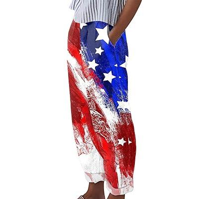 Good American American Flag Cargo Jeans for Women