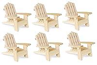 Algopix Similar Product 10 - Beach Adirondack Chair Miniature Wood