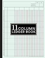 Algopix Similar Product 13 - 11 Column Ledger Book Large Simple