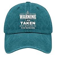 Algopix Similar Product 11 - Warning I Am Taken Hat for Women