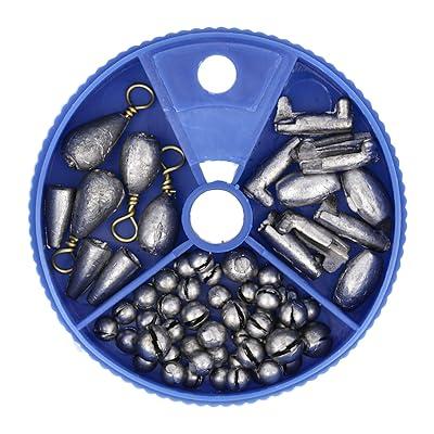 Best Deal for Eagle Claw Multi-Style Sinker Assortment, 62 Sinkers