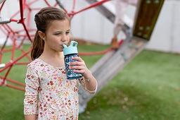 12oz Plastic Tritan Summit Kids Water Bottle With Straw - Simple