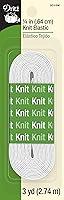 Algopix Similar Product 15 - Dritz 9483W Knit Elastic White 2Inch