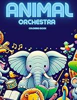 Algopix Similar Product 13 - Animal Orchestra Coloring Book Musical