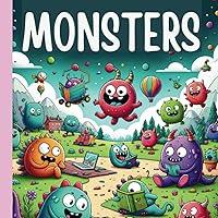 Algopix Similar Product 3 - Silly Monsters  Coloring Book for Kids