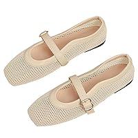 Algopix Similar Product 17 - Hee grand Summer Mesh Ballet Flats for