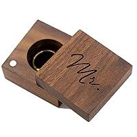 Algopix Similar Product 11 - MUUJEE Mr Ring Box  Engraved Wooden
