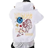 Algopix Similar Product 4 - Alvaloty Graphic Hoodies Mens Fashion