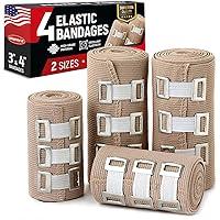 Algopix Similar Product 10 - Premium Elastic Bandage Wrap  4pk