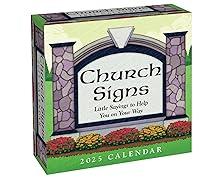 Algopix Similar Product 5 - Church Signs 2025 DaytoDay Calendar