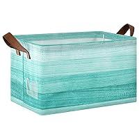 Algopix Similar Product 5 - Yasala Shelf Basket Sweet Aqua Wooden