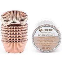 Algopix Similar Product 3 - Gifbera Rose Gold Foil Cupcake Liners